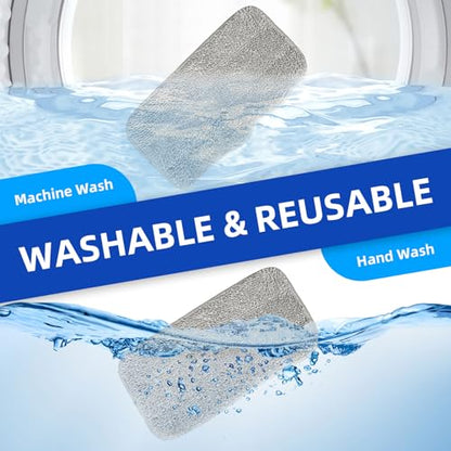 4 Packs Steam Mop Pads for SLSM-001 Steam Cleaner Handheld 6-in-1 Multi-Function Washable, Reusable Microfiber Steam Mop Cloth Replacement Mop Pads