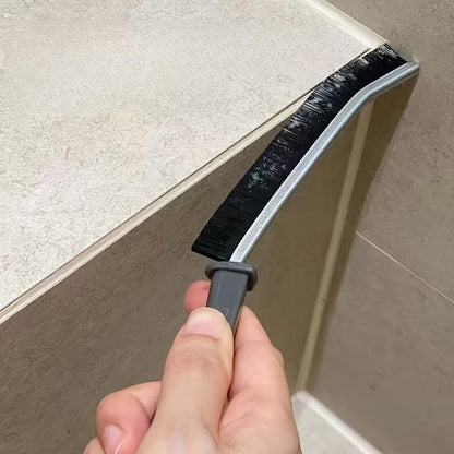 Rubber Gap Cleaning Brush for Tight Spaces - Ergonomic Handle, Flexible Bristles for Kitchen, Bathroom Tiles, Window Seams - Hard to Reach Cleaner Tool