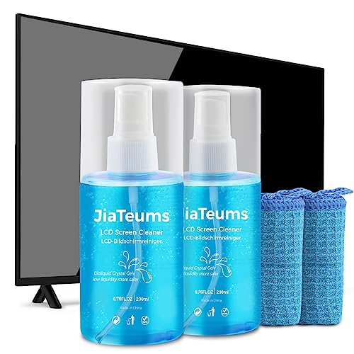 Car Screen Cleaner, Laptop Spray with Microfiber Cloth for LCD LED Electronic Device Monitor Glasses (200ml*2) - color: 200mlx2