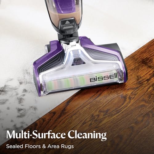 BISSELL Crosswave Pet Pro All in One Wet Dry Vacuum Cleaner and Mop for Hard Floors and Area Rugs, Purple, 2306A - style: CrossWave Pet Pro