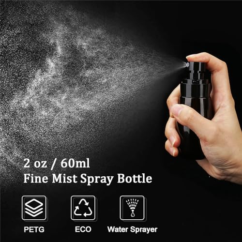Cosywell Travel Spray Bottle 2oz 60ml 3 Pack TSA Approved Leak Proof Fine Mist Spray Bottles Empty Plastic Refillable Spray Bottle for Perfume Essential Oils Toners Rose Water Cosmetics（3Brown） - color: 3 Brown, size: 2 oz