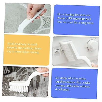 Ipetboom 5pcs Crevice Cleaning Brushes for Window Slots and Floor Gaps PP Handle Narrow Space Scrubbers for Countertop and Groove Cleaning Comfortable Grip Household Tool