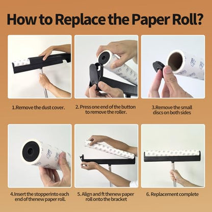 Large Lint Rollers for Carpet, 15.74 in Extra Sticky Rollers for Floor with 4 Extendable Handle, Long Handle Sticky Mop for Cleaning Carpet, Car, Clothes,Dog and Cat Pet Hair Remover with 360 Sheets
