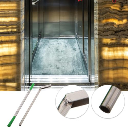 PRETYZOOM 9-Inch Elevator Maintenance Tool Set - Efficient Track Cleaner Scraper Deep Cleaning Gaps and Trash Removal for Home Window Still, Groove, Crevice Business Use - size: 22.50X0.80X0.80CM