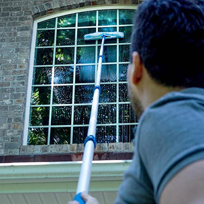 Unger Professional Connect & Clean 3’-6’ Aluminum Telescopic Extension Pole with Locking Cone & Quick-Flip Clamp – Compatible with Cleaning Tool Attachments, Window Cleaning & Dusting Tool (Pack of 2) - size: 3 - 6 Foot (Pack of 2)