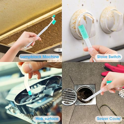 10PCS Small Cleaning Brushes for Household Cleaning,Crevice Cleaning Tool Set for Window Tracks Groove Humidifier Car Bottle Toilet Keyboard,Detail Tiny Scrub Cleaner Brush for Small Space Gaps Corner