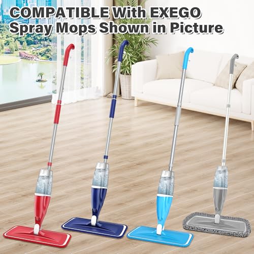 Spray Wet Mops with 3 Pads 2 Refillable Bottles for Hardwood Floor Cleaning