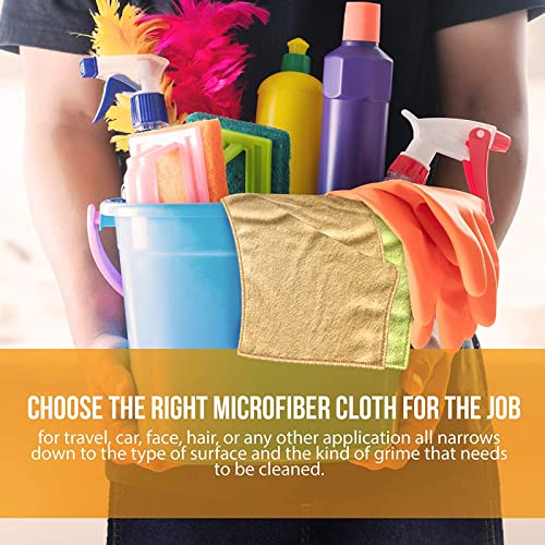 Microfiber Cleaning Cloths,5PK,11.8"x11.8",Ultra Soft Highly Absorbent Kitchen Dish Towels,Reusable Streak-Free Lint-Free Cleaning Towels,Cleaning Rags for Kitchen Car Home Window - color: A-colorful