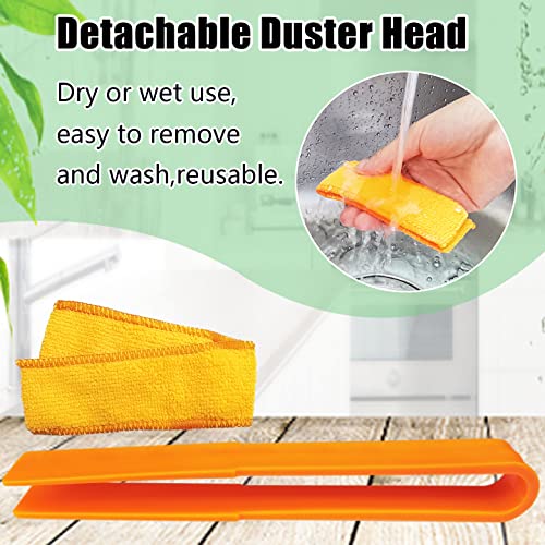 4 Pack Blinds Duster, Duster Brush with 8 Microfiber Sleeves, Dust Remove Tools for Venetian Blind, Air Conditioner Vents, Fans, Car Vents