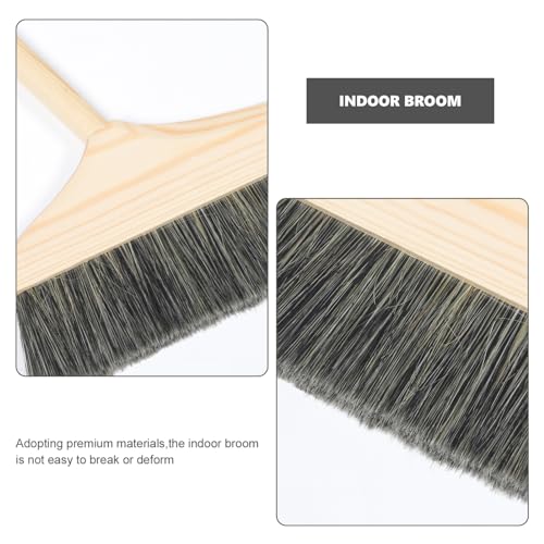 Long Handle Telescopic Broom for Floor Cleaning Soft Brush Sweeping Broom Reusable Soft Bristles Home Office Use