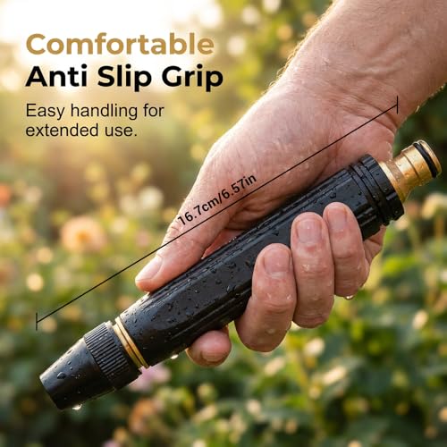 2026 New Heavy Duty Adjustable Twist Hose Nozzle Jet Nozzle, High Pressure Powerful Cleaning Spray Evenly, Jet Nozzle for Outdoor Cleaning, Watering Plants and Car Washing (Style-A*2) - color: Style-A*2