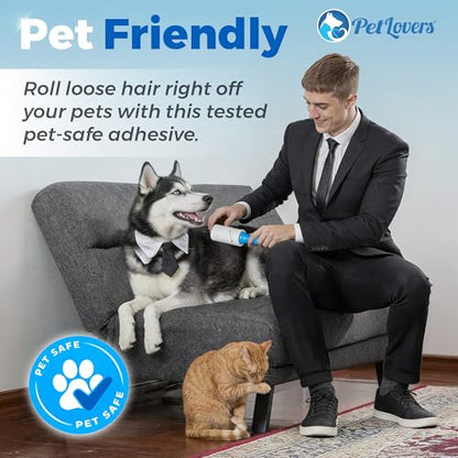 PetLovers Extra Sticky Lint Roller Mega Value Set 900 Sheets for Pet Hair Removal and Clothes, Dog and Cat Lint Remover, 10 Pack - size: 10 Pack