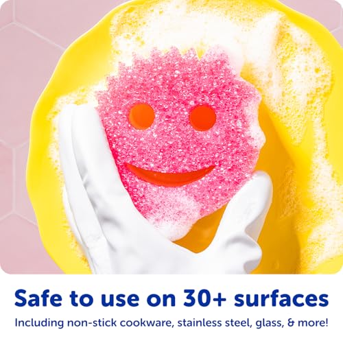 Scrub Mommy Kitchen Sponges - Dual-Sided Dish Sponges for Scrubbing - Non-Scratch Cleaning Sponges for Washing Dishes, Bathroom & Multi-Surface Cleaning - Online Exclusive (3 Count) - size: 3 Count (Pack of 1), style: Exclusive Scrub Mommy