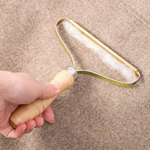 STOBAZA 2 Pcs Portable Pet Hair Remover for Carpet and Car Mats Large Hair Removal Area Stainless Steel Scraper for Dog at Home and Car