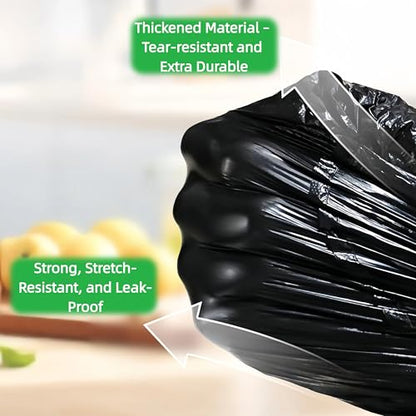 100 Count Black Small T-Shirt Trash Bags with Handles | Perfect for Dogs&Cats Waste Bags,Mini Car Trash Bags