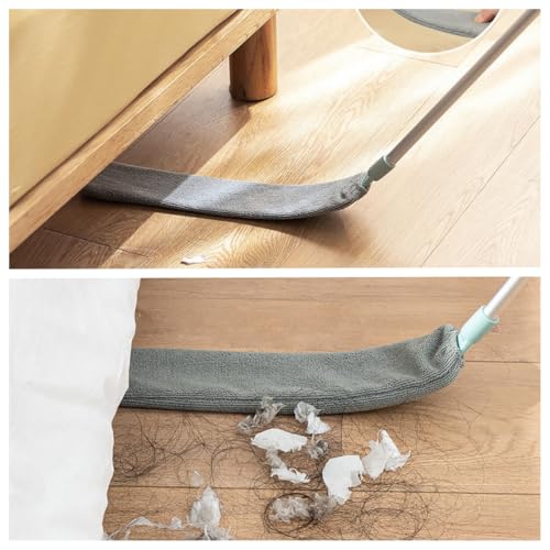 Retractable Gap Dust Cleaner, with 2 Microfiber, 2025 Upgraded Retractable Gap Dust Cleaning Artifact, Under Appliance Microfiber Duster, for Cleaning Under Appliances Furniture Couch Fridge (A1) - color: A1