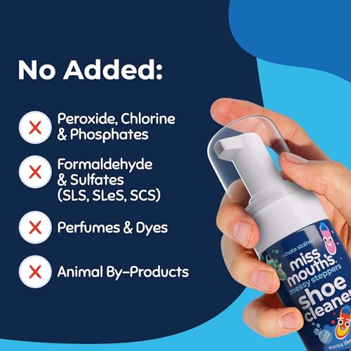Miss Mouth's Messy Eater Stain Treater and Messy Steppers Shoe Cleaner Magic Duo - Stain Remover for Clothes, Carpet, Upholstery and Shoe Cleaner for Sneakers, Leather, Cloth, Mesh - style: Combo Pack