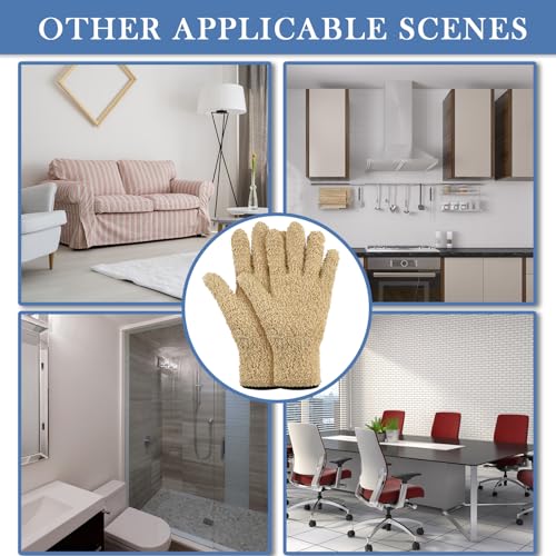 Geyoga 12 Pairs Microfiber Dusting Gloves Household Dusting Cleaning Glove Washable Plant Dusting Mittens - size: Medium