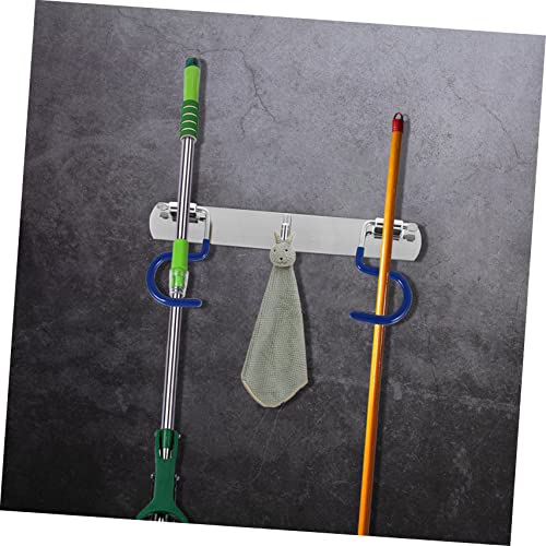 Cabilock Mop Holder Mop Steel S-type Hook Wall-mounted S-type Mop Hook Practical S-type Mop Hook Heavy-duty S-type Mop Hook S-type Mop Wall-mounted Hook S-type Mop Heavy-duty Hook - size: 24X9X2CM