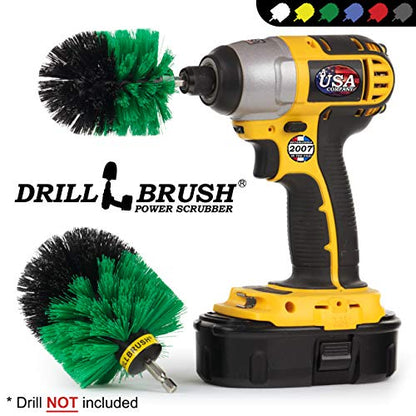 Drill Powered Kitchen Cleaning Supplies - Kitchen Scrubbing Accessories - Drill Brush Household Cleaner - Oven Cleaning Tool - Stovetop Scrubber Brushes - Kitchen Sink Scrub Brush - Frying Pan Brush - color: Green