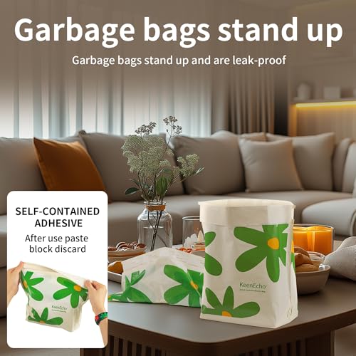 Disposable Car Garbage Bin Bags, Vomit Trash Bags made with Recycled HDPE for Boat, Plane, Travel, Camping, Bedroom, Study Room, Office and Car, 20 pcs - color: Green 20 Count (Pack of 1)