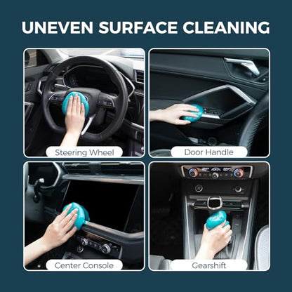 CLICK CLEAN 2Pcs Cleaning Gel for Car, 7oz Car Detailing Tools, Cleaning Putty Gel, Interior Cleaner Universal Dust Cleaner for Keyboard, Laptop, Air Vents (Bluebell) - color: Blue+Blue