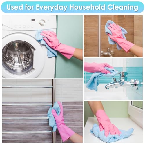 65 Pack Microfiber on a Roll Tear Away Towel, 10" x 10" Reusable Washable Microfiber Cloths Paper Towels Roll Absorbent Rag for Car Kitchen Cleaning - color: Blue, style: 65 PCS