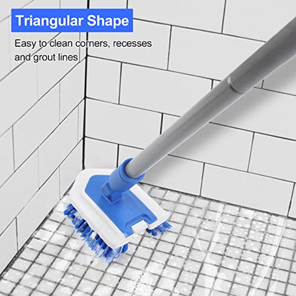 Lalafancy Cleaning Brush Head Tub and Tile Scrubber Stiff Bristles Brush Replacement Refill for Bathroom Bathtub Shower Cleaning Fit Lalafancy Scrub Brush - color: Blue, size: Stiff Bristles Brush