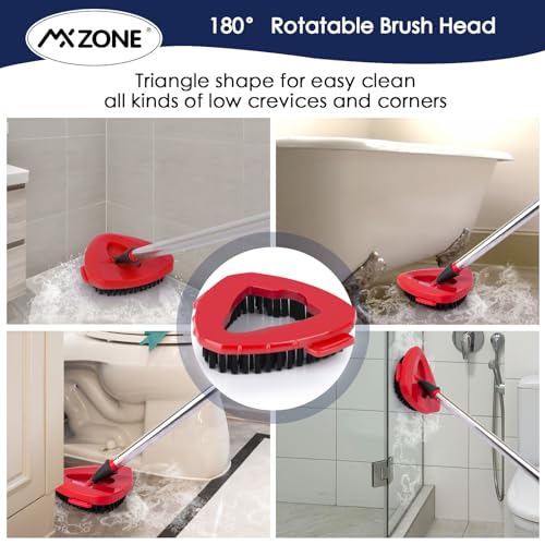 Scrubber Mop Head Replacement Compatible with O Cedar EasyWring 1 Tank System, Spin Mop Scrub Brush Head, Hard Bristle Cleaning Brush Attachment for Kitchen Tile Floor, Not Fit RinseClean - size: 1pcs 1-Tank Scrub Brush