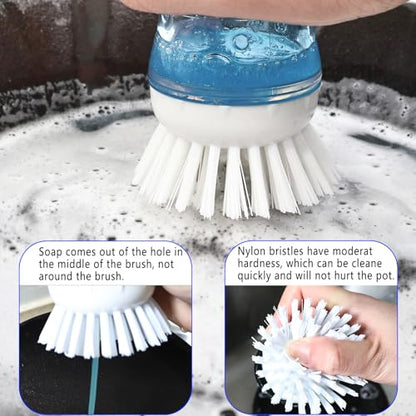 4 Pack Brush Refills for OXO Dish Brush Refill B, Brush Head Replacement OXO Dish Brush Replacement Head（White Round） - color: White Round