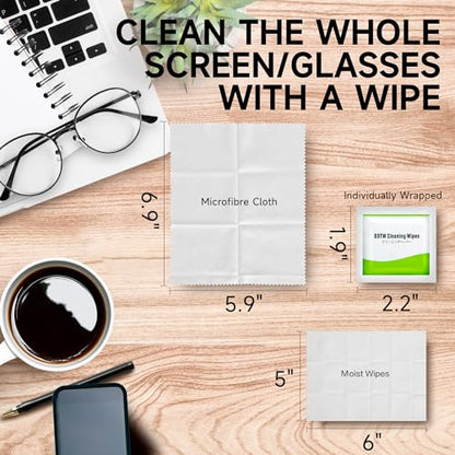 EOTW Computer Screen Wipes Individually Wrapped Pre-moistened Electronic Monitor Cleaner Cleaning for iPhone iPad Tablet PC Keyboard Laptop, Pack of 120 - size: 1 Count (Pack of 120)