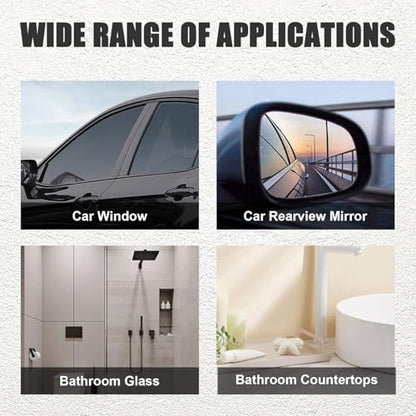Ziciner Small Silicone Window Squeegee, Car Windshield Water Blade Squeegee, Multifunctional Auto Squeegee with 5.9 Inch Blade and Non-Slip Handle for Car Window, Home Cleaning (Black-2PCS) - color: Black-2pcs