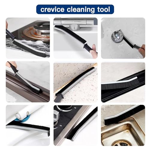 1 PCS Crevice Cleaning Brush,Hard Bristle Crevice Cleaning Brush,Crevice Cleaning Tool is Effective to Clean The Small Gap of Kitchen, tolilet and Windows. (1pcs) - style: 1pcs
