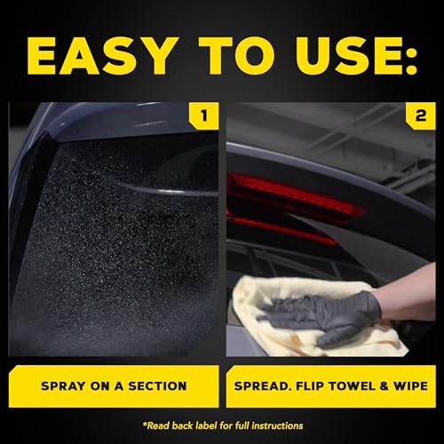 Meguiar's Ultimate Glass Cleaner & Water Repellent - Premium Glass and Window Cleaner for Quick Cleaning with Hydrophobic Technology that Acts as a Rain Repellent Improving Visibility in Rain - 16oz - style: Ultimate Glass Cleaner Spray