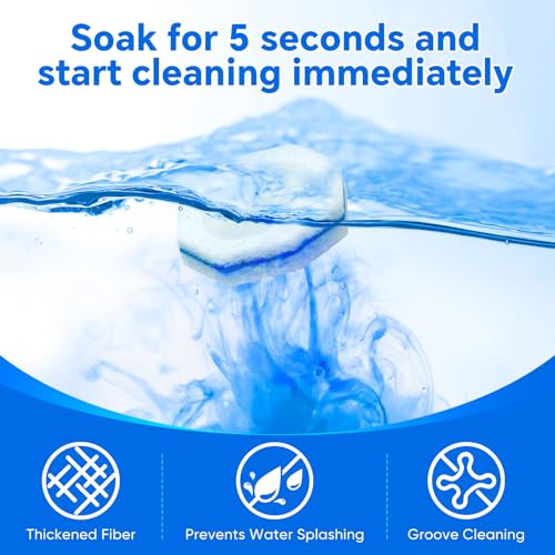 2X Cleaning Power Upgrade Formula Toilet Bowl Refills, Fits for Clorox, 50 Count Disposable Toilet Bowl Refills - No Falling Apart, Fits Most Brand Brushes for Bathroom Cleaning - size: 1 Count (Pack of 50)