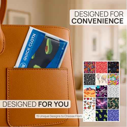 Microfiber Wholesale Quick Cloth Glasses Cleaning Cloths–5x7 Avocado 2-Pack with Case | Double-Sided Lens Cleaner for Eyeglasses, Camera, Screens & Glass | Reusable Microfiber Glass Polishing Cloths - color: Avocado, size: 5"x7"
