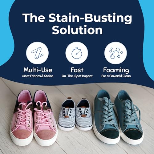 Miss Mouth's Messy Eater Stain Treater and Messy Steppers Shoe Cleaner Magic Duo - Stain Remover for Clothes, Carpet, Upholstery and Shoe Cleaner for Sneakers, Leather, Cloth, Mesh - style: Combo Pack