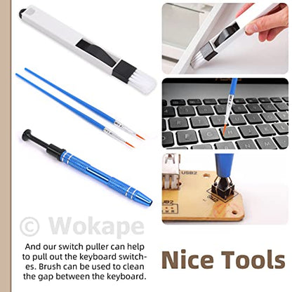 13Pcs Keyboard Lube Kit for Mechanical Keyboard Lube, Keyboard Tools Incl Cleaning Brush Lubrication Keycap Puller Switch Opener