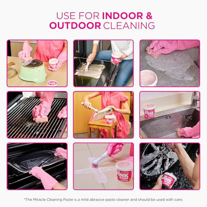 Stardrops The Pink Stuff Cleaning Paste 500g, Multi Purpose Cleaner for Kitchen, Bathroom, Tiles, Glass, Shower, Oven, Sink, Stainless Steel, Removes Grease, Grime & Stains - size: 17.63 Ounce (Pack of 1)