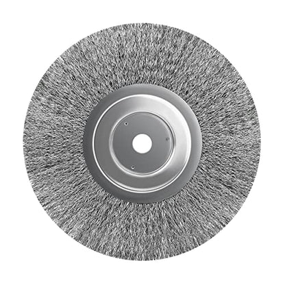 5Pcs 5 Inch Stainless Steel Wire Crimped Wheel Brush with 5/8" Bore for Angle Grinder Derusting Cleaning and Surface Polishing - size: 5"125mm 5Pcs