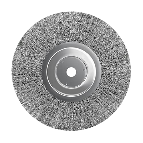 5Pcs 5 Inch Stainless Steel Wire Crimped Wheel Brush with 5/8" Bore for Angle Grinder Derusting Cleaning and Surface Polishing - size: 5"125mm 5Pcs