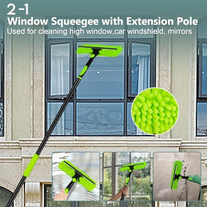 CALBEAU 8 Foot Dusters for Cleaning, Duster with Extension Pole, Microfiber Feather Duster Used for Cleaning Ceiling Fan, High Window, Blinds, Shutters, Sofa, Cobweb Duster for Home (14 PCS)