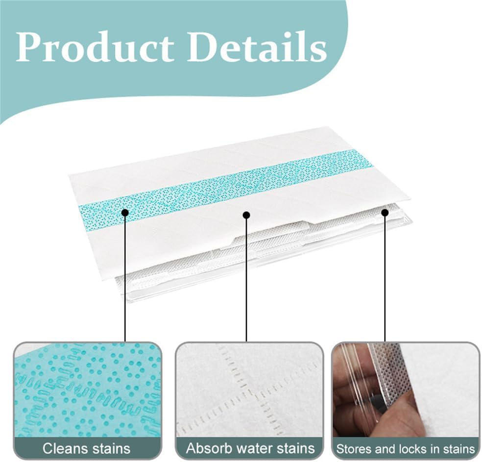 Disposable Replacement Vac Mop Pads for All Hard Floors Compatible with Shark VACMOP VM252 VM200 VM190 VM250 VM251 VM200C VM252C VC205 QM250 (40 PCS)