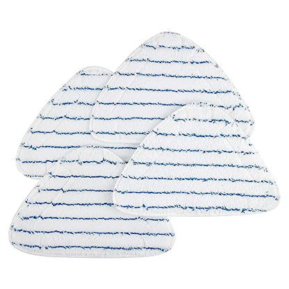 OVENTE Steam Mop Replacement Pads for ST405 Series (Pack of 4), Reusable and Washable Microfiber Cleaning Pads, White ACPST4054 - color: White - Pack of 4