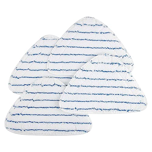 OVENTE Steam Mop Replacement Pads for ST405 Series (Pack of 4), Reusable and Washable Microfiber Cleaning Pads, White ACPST4054 - color: White - Pack of 4