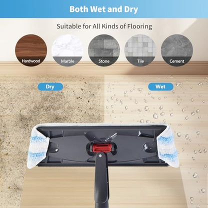 15 Pack Microfiber Mop Pads for O-Cedar H2prO Flat Mop System, Washable and Reusable Mop Replacement Heads for Floor Deep Cleaning, Mop Pad Refills for Wet Dry Floor - size: 15 Pack O-Cedar H2prO Mop Pads