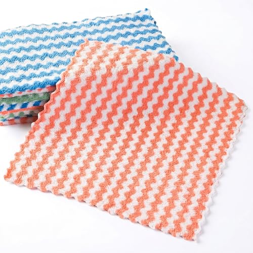 Hands Free Flat Mop Mini Mop Cloth Changing Replacement Package Microfiber Cleaning Cloth, Soft Absorbent Rags Replacement 10 Cleaning Cloths Easy Cleaning - color: 10*cloth