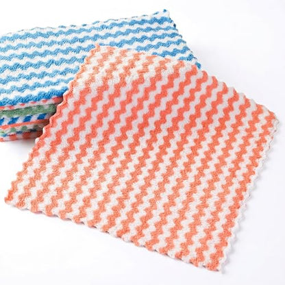 Hands Free Flat Mop Mini Mop Cloth Changing Replacement Package Microfiber Cleaning Cloth, Soft Absorbent Rags Replacement 10 Cleaning Cloths Easy Cleaning - color: 10*cloth