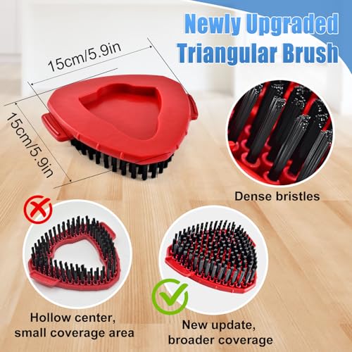 Mop Heads Replacements for O Ceda,Mop Replace Head for Oceda Easywring 1 Tank,4 Spin Mop Replacement Head 1 Scrub Brush and 1 Base Deep Cleaning & Machine Washable