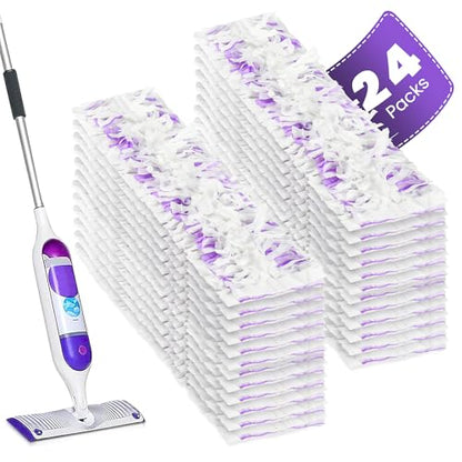 24 Pack Disposable Power Mop Pads Refills Compatible with Swiffer Power Mop Multi-Surface Replacement Mopping Refills Pads for All Hard Floor Cleaning - size: 24 PowerMop Pads